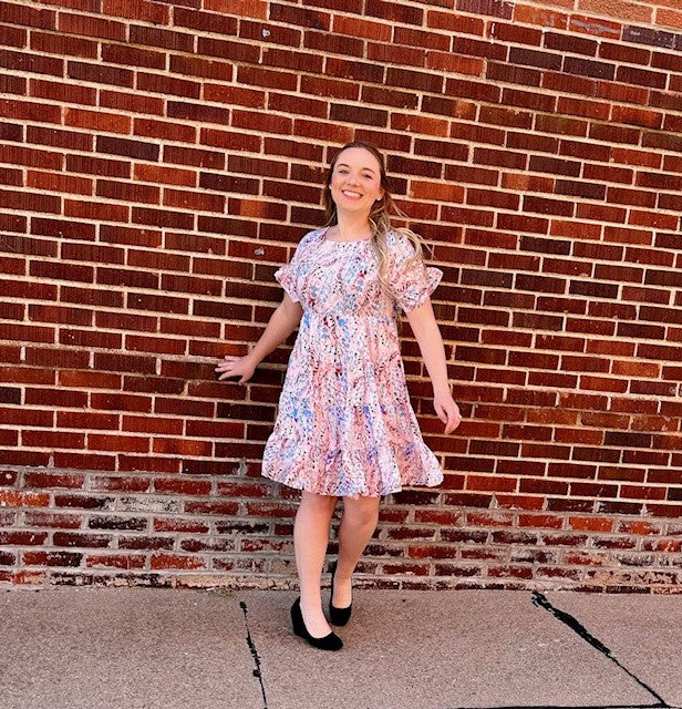 Ann's Floral Tiered Dress