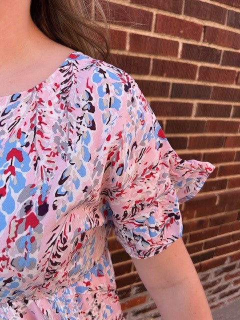 Ann's Floral Tiered Dress