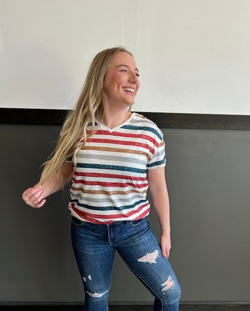 Cara's Striped Tee